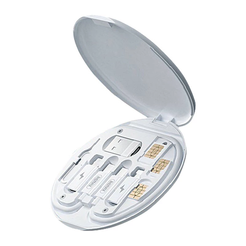 Remax Wanbo RC-190 USB-C kábel + csatlakozókészlet, 25cm, 60W (fehér)