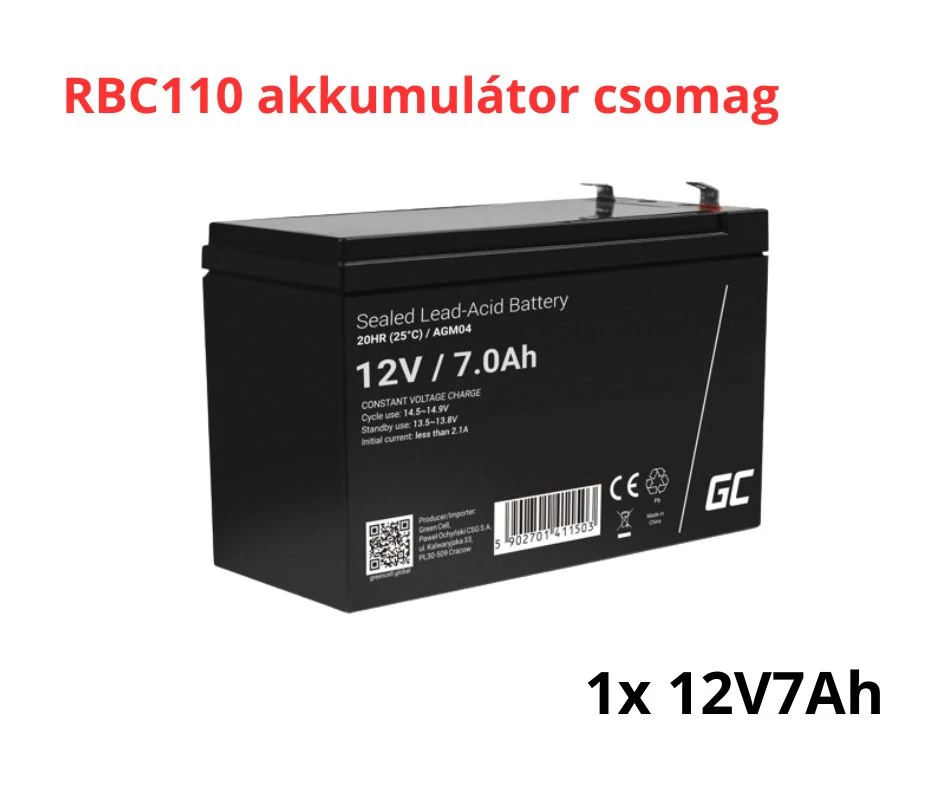 APC APCRBC110 náhradný akumulátor (1x 12V 7Ah)