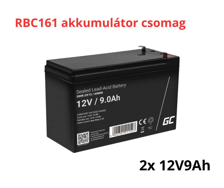 APC APCRBC161 náhradný akumulátor (2x 12V 9Ah)