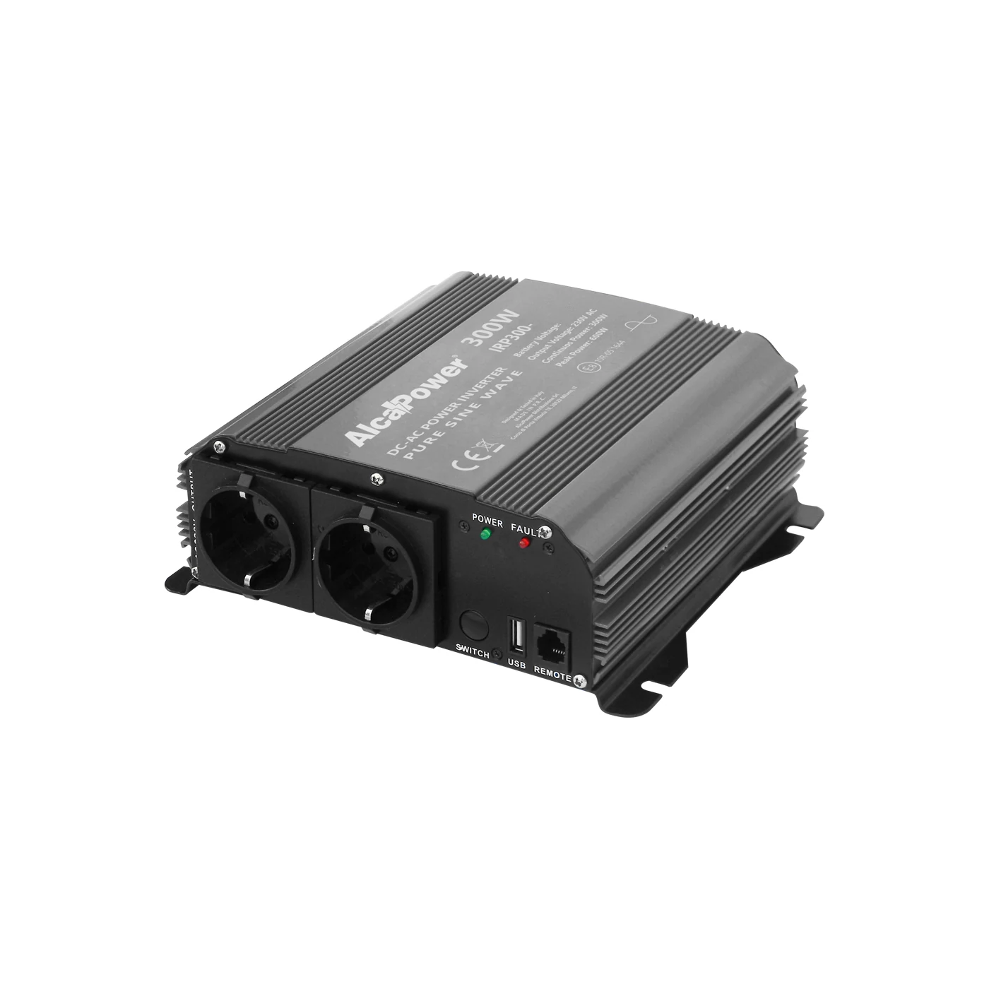 AlcaPower Menič napájania z 12V na 230V 300W, čistá sínusoida
