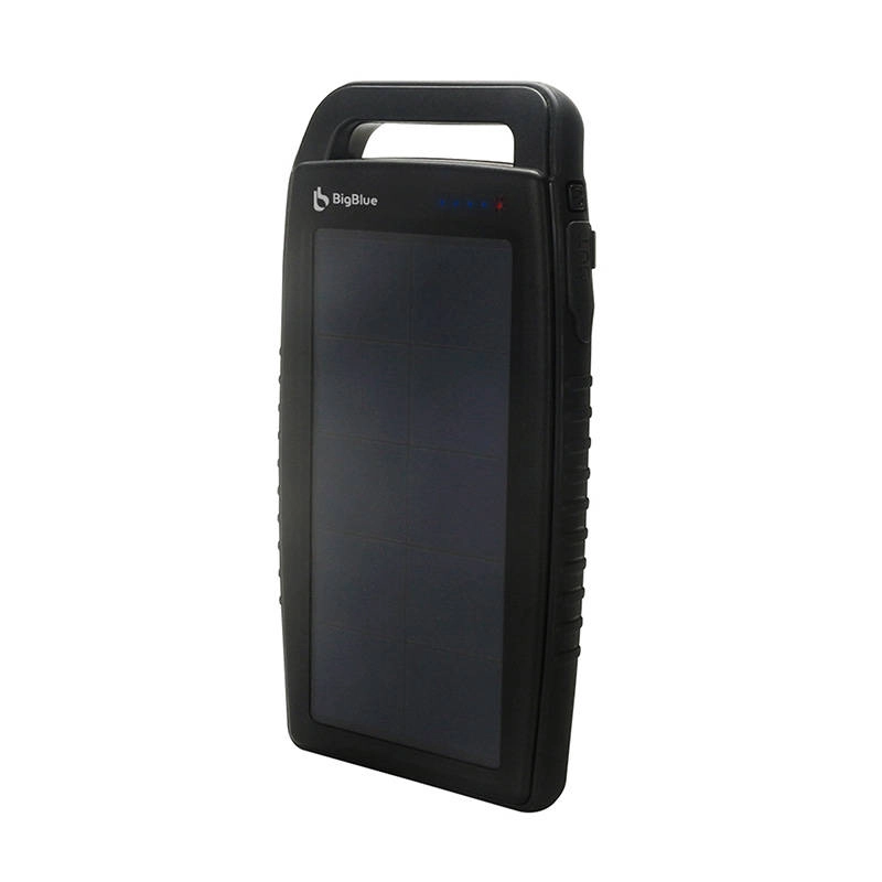 BigBlue SL-CP001B Waterproof Portable Solar Charger Power Bank 10000mAh - Black
