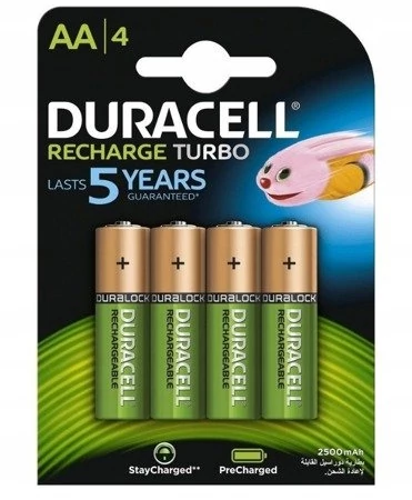 Batéria NiMH Duracell 2500mAh LR6/AA 4 kus