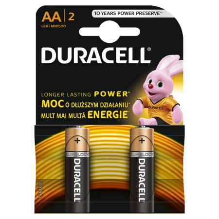 Duracell Alkalický Batéria Basic LR6/AA 2 kus
