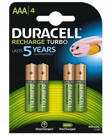 Batéria NiMH Duracell 900 mAh LR03/AAA 4 kus