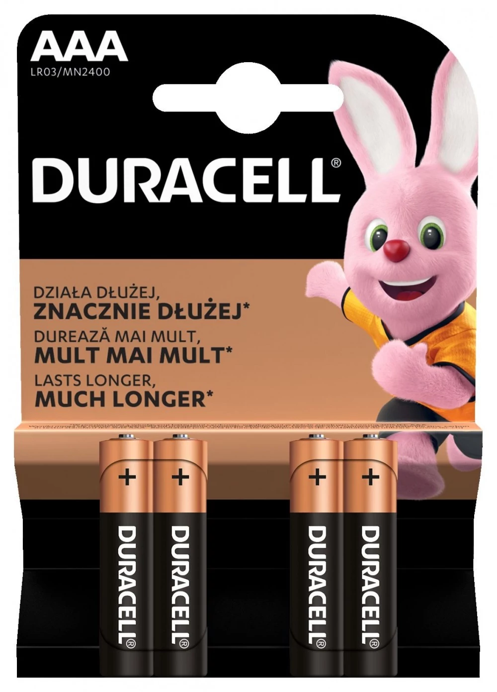 Duracell Basic AAA MN2400 LR03 mikró elem BL/4