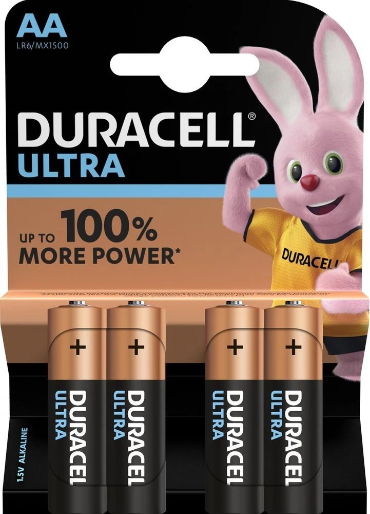 Alkalické batérie Duracell Ultra AA MX1500 (LR6) bl/4