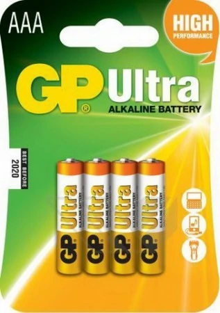 GP Ultra alkáli AAA mikró elem 24AU (LR03) bl/4 (B1911,GP24AU-C4)
