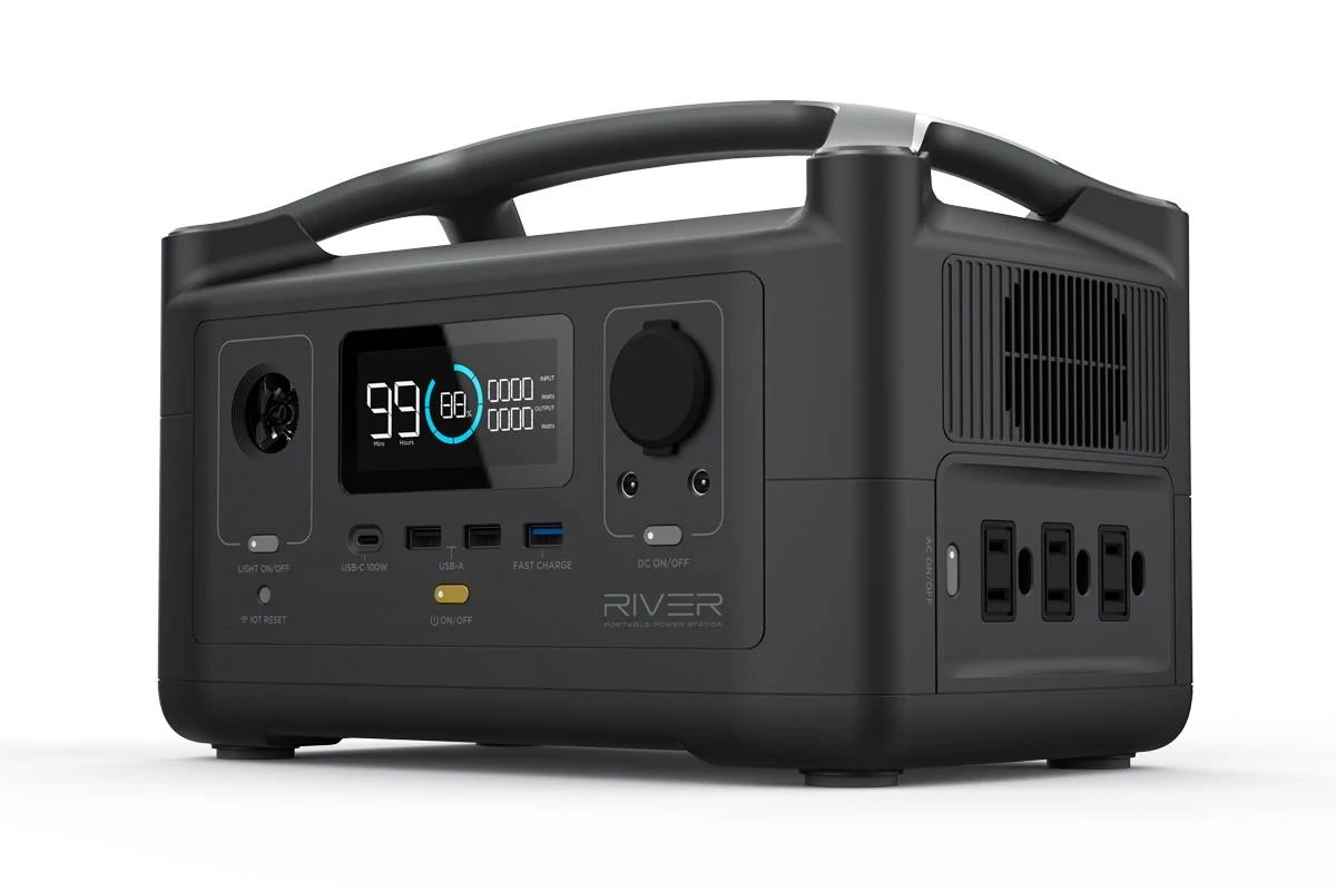 EcoFlow River 600 Hordozható Töltőállomás Power Station 288Wh 10A