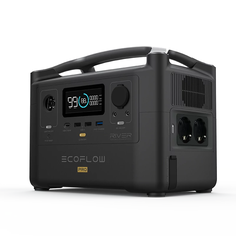 EcoFlow River Pro Hordozható Töltőállomás Power Station (EU verzió)