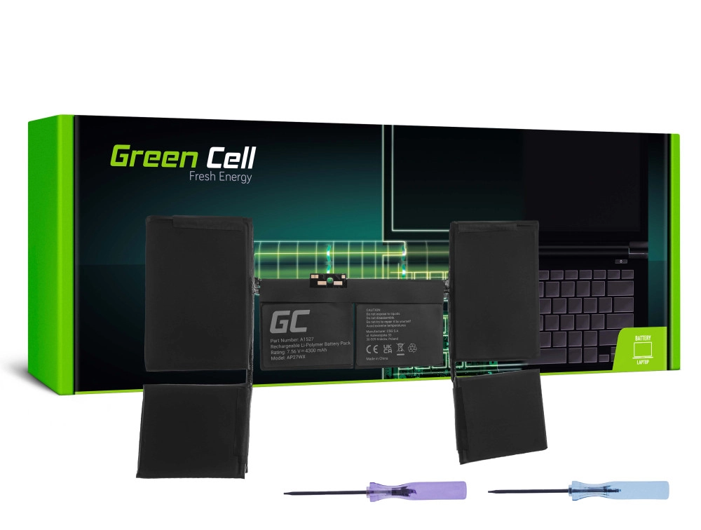 Green Cell Laptop akkumulátor A1527, Apple MacBook 12 A1534 (Early 2015, Early 2016, Mid 2017)