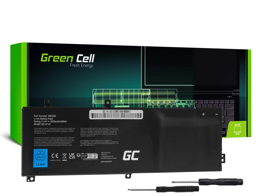 Green Cell Laptop battery RRCGW, Dell XPS 15 9550, Dell Precision 5510