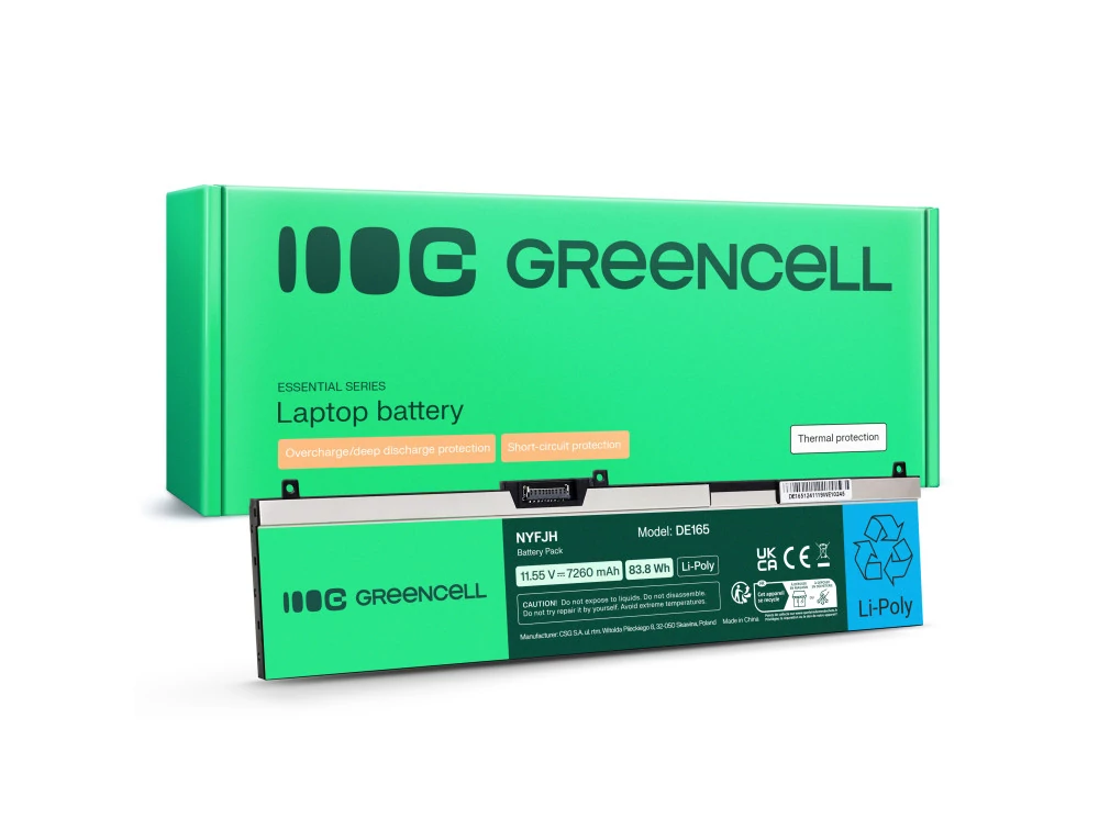 Batéria pre notebook Green Cell NYFJH-6C 0NYFJH 0RY3F9 0VRX0J pre Dell Precision 15 7530 7540 7740