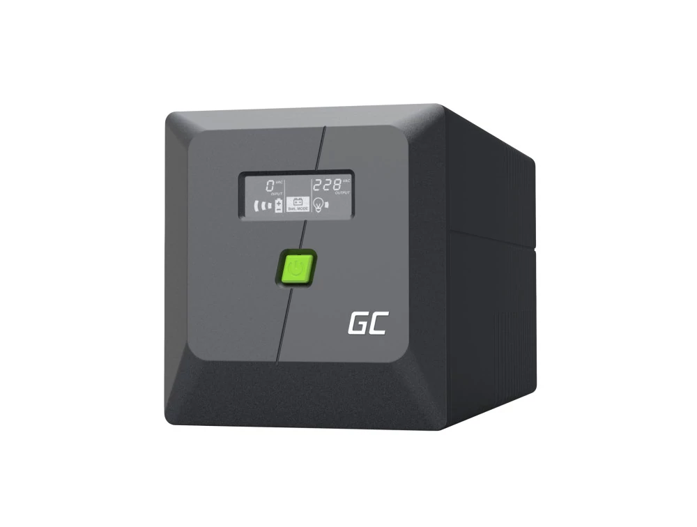 Greencell UPS núdzové napájanie 1000VA 600W PowerProof s LCD displejom