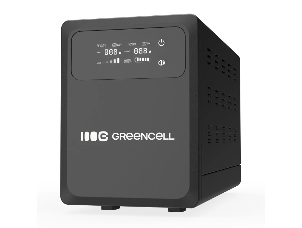 Záložný zdroj Green Cell UPS 2000VA 1200W s LCD displejom