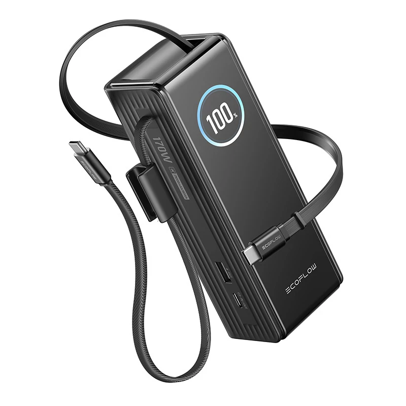 EcoFlow RAPID Powerbank 25000mAh, 170W (vstavané 100W káble)