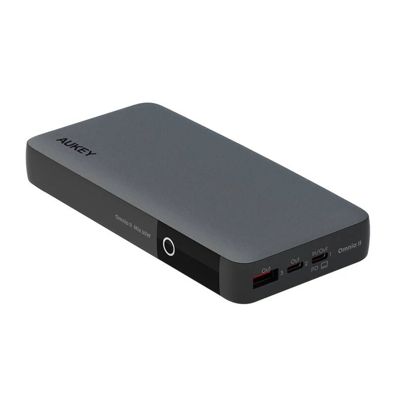 Aukey PB-Y43 powerbanka, 20000mAh, 65W PD (čierna)