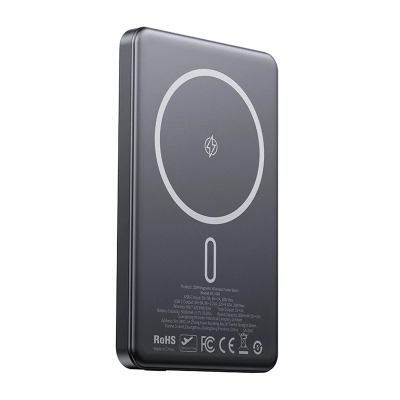 Mcdodo MC-4641 Ultra-štíhla 5000mAh 1C Magnetická Bezdrôtová Power Banka