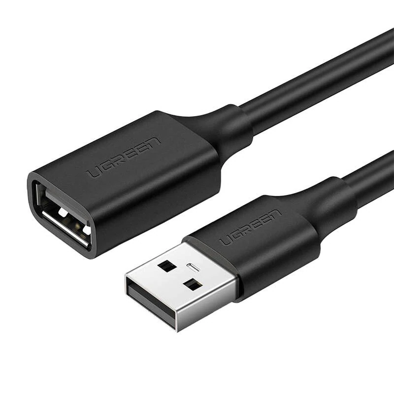 UGREEN US103 USB 2.0 predlžovací kábel, 5 m (čierny)