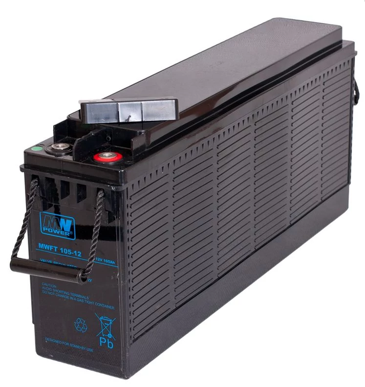 MPLPower AGM MWFT batéria VRLA 12V/105Ah (508x109x238mm) Predný Terminál