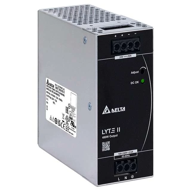 Power supply DELTA DRL-24V480W1EN, Delta DIN rail mountable 24V/20A LYTE II