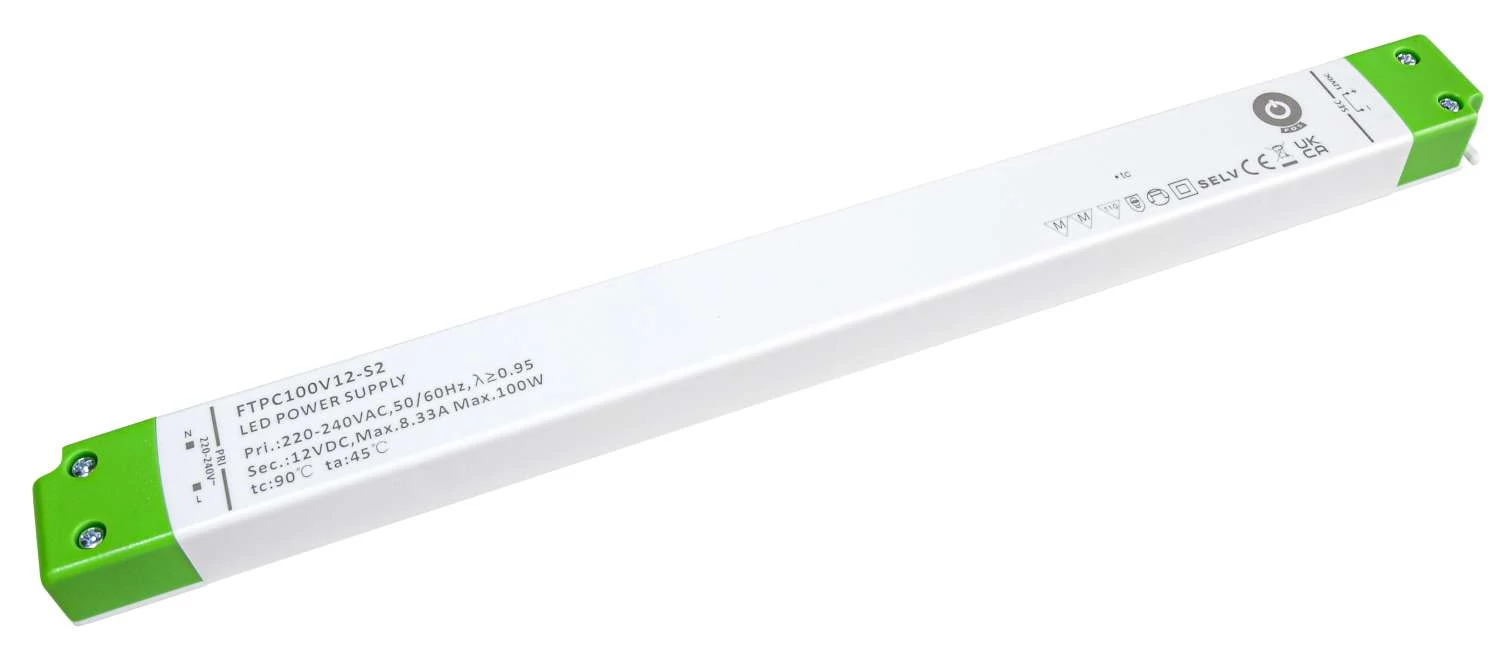Napájací zdroj POS FTPC100V24-S2, ovládač POS LED 24V/4,17A CV, tenké plastové puzdro