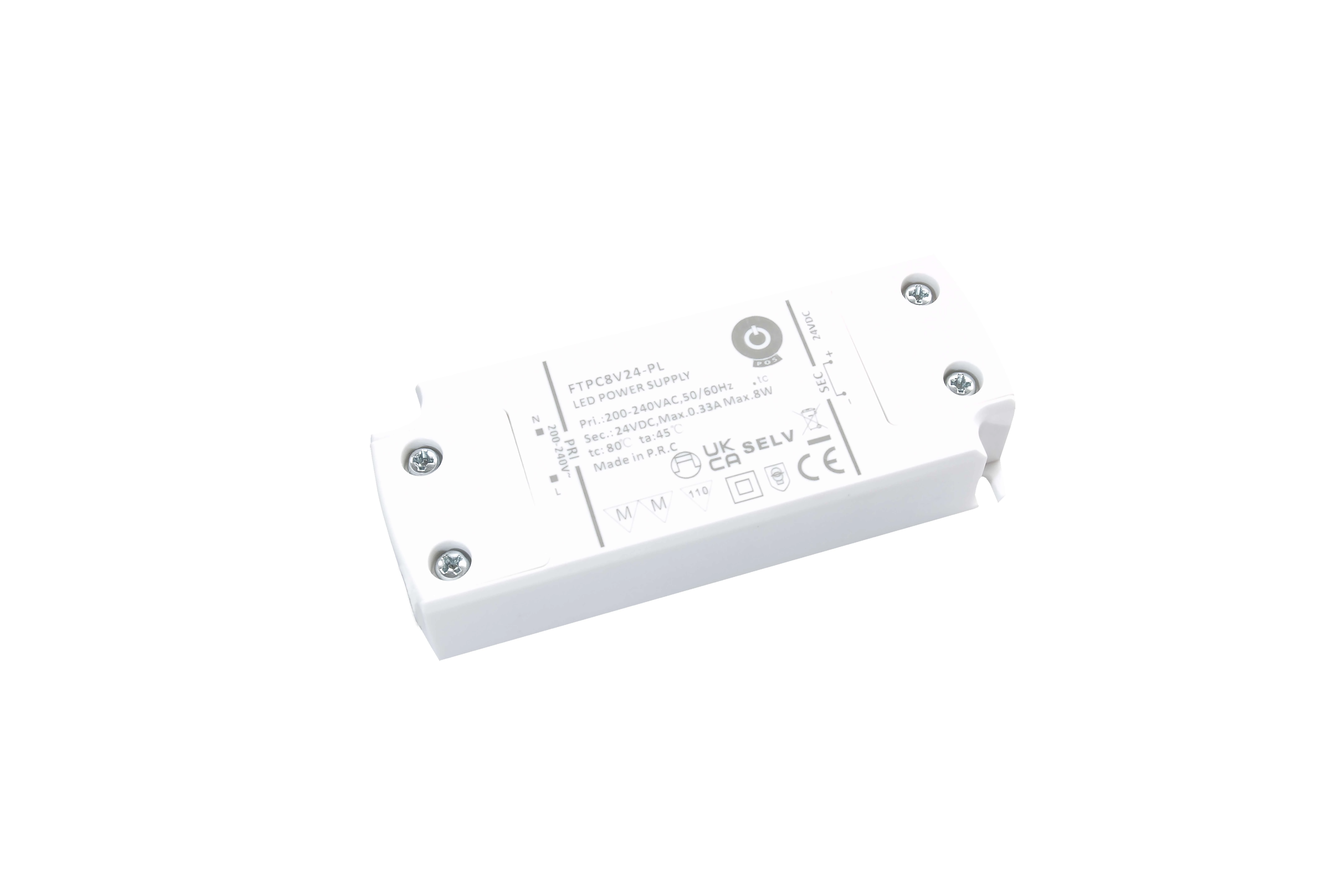 Napájací zdroj POS FTPC8V24-PL, ovládač POS LED 24V/0,33A CV, v plastovom puzdre