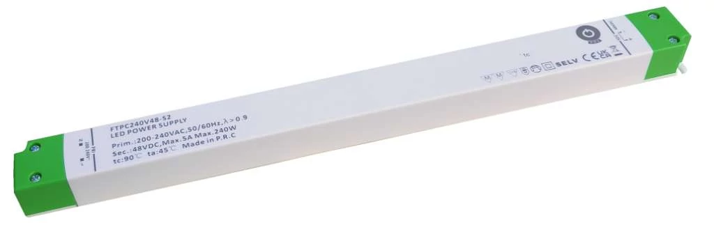 Napájací zdroj POS FTPC240V48-S2, ovládač POS LED 48V/5A CV, tenké plastové puzdro