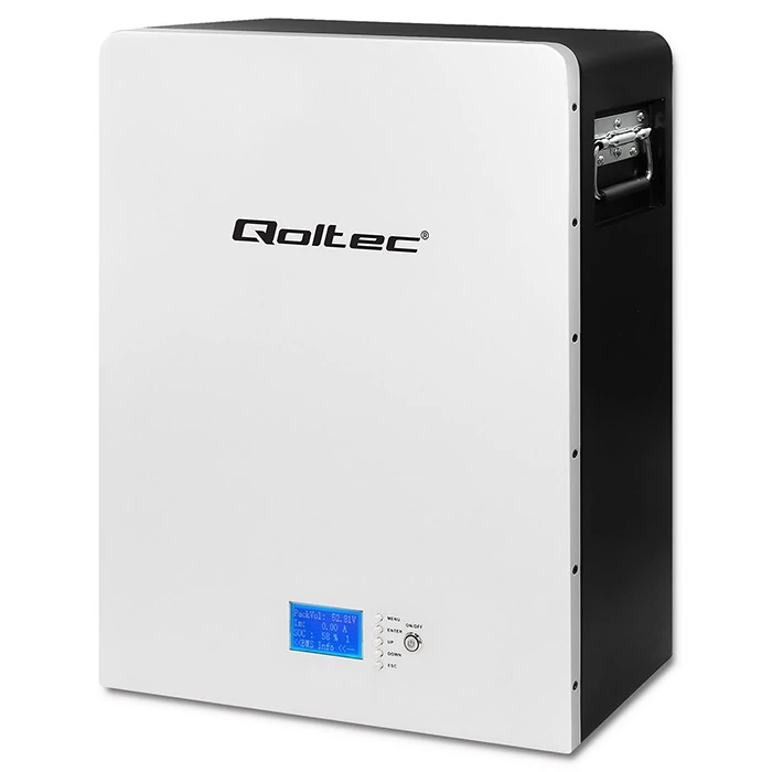 Qoltec stabil energiatároló LifePo4 | 5.12kWh | 51.2V | 100Ah | BMS | LCD