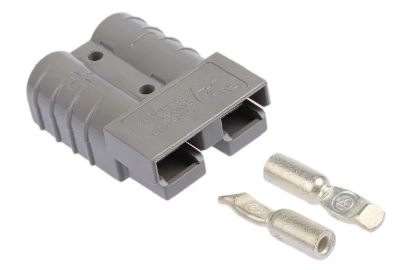 Anderson Power Products SB50 2 Utas Akkumulátorcsatlakozó, Egyenes, Kábelre szerelhető, Max:50A/600 V