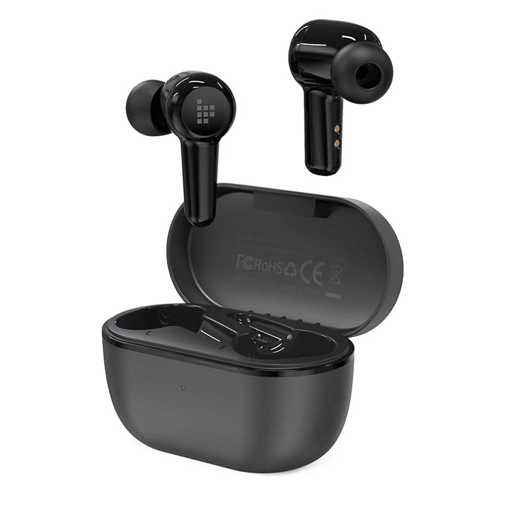 Tronsmart Apollo Air + TWS ANC Bluetooth 5.2 vezeték nélküli fülhallgató, vízálló, fekete (372359)