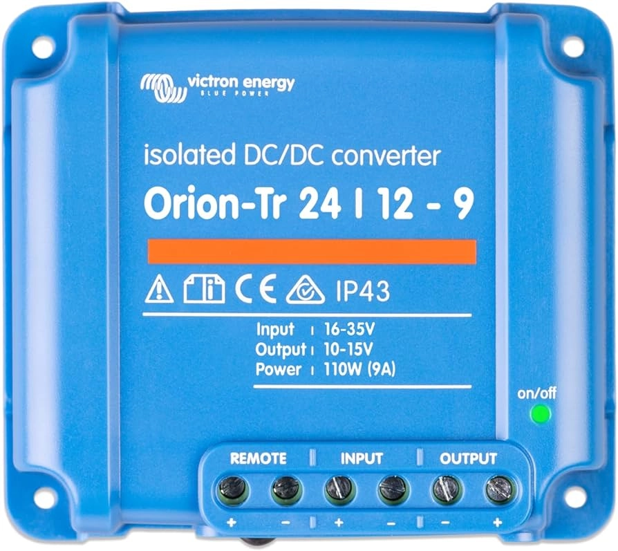 Victron Energy Orion-Tr 24/12-9A (110W) DC/DC konverter; 16-35V / 12V 9A; 110W