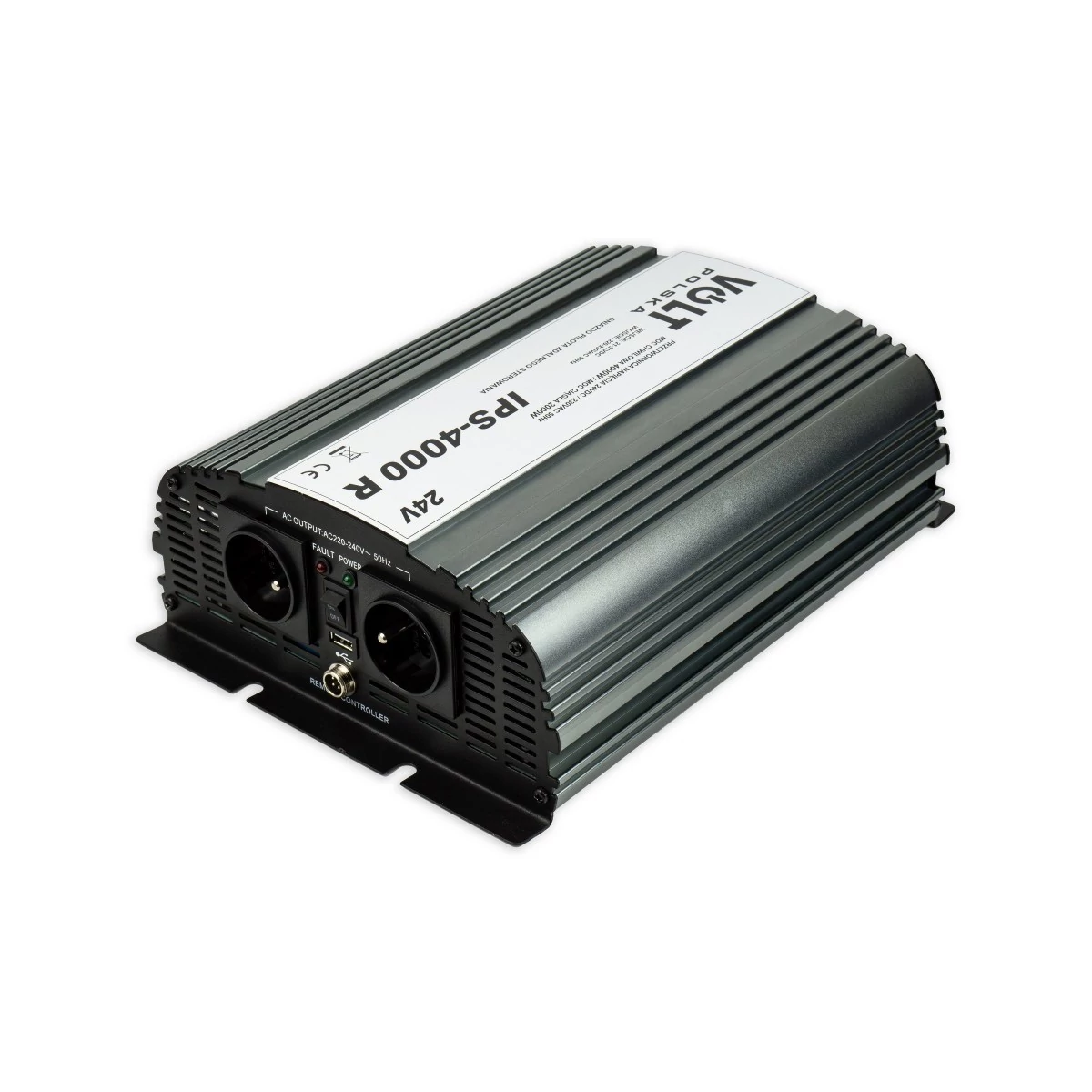 Volt Polska IPS 4000 R Autós Inverter 24V-ról 230V-ra feszültségátalakító (feszültség növelő) 2000W/4000W