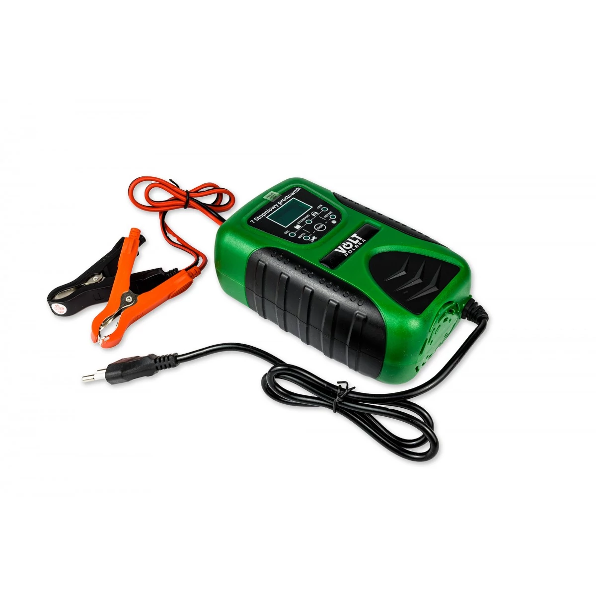 Volt Polska akkumulátor töltő LCD-VEL 12V 8A
