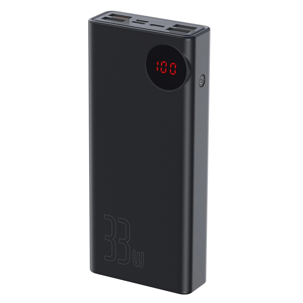 Baseus Mulight Power Bank 30000 mAh with Display Power Delivery PD3.0 Quick Charge QC3.0 33W black (PPMY-01)