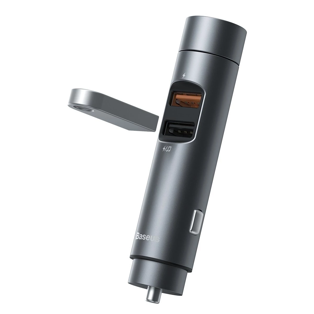 Baseus Energy Column Bluetooth FM Transmitter FM Transmitter MP3 Car Charger 2x USB QC3.0 2.0 18W