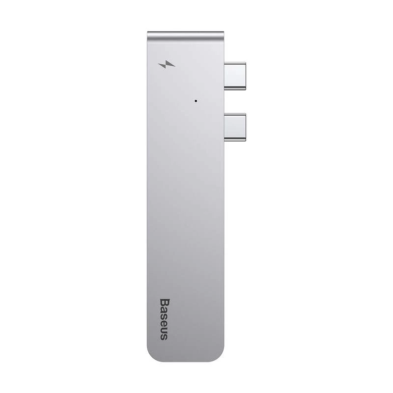 Baseus Thunderbolt C Dual Type-C na USB3.0/HDMI/Type-C HUB adaptér Dark Grey (CAHUB-B0G)