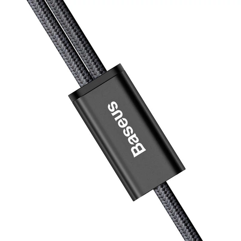 Kábel Baseus 2 v 1 Micro USB a Lightning 3A 1,2 m - čierny (CAML-SU01)