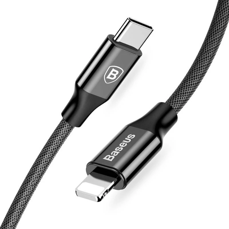 Baseus Yiven series Type-C USB C - Lightning dátový a nabíjací kábel 18W 2m Black (CATLYW-B01)