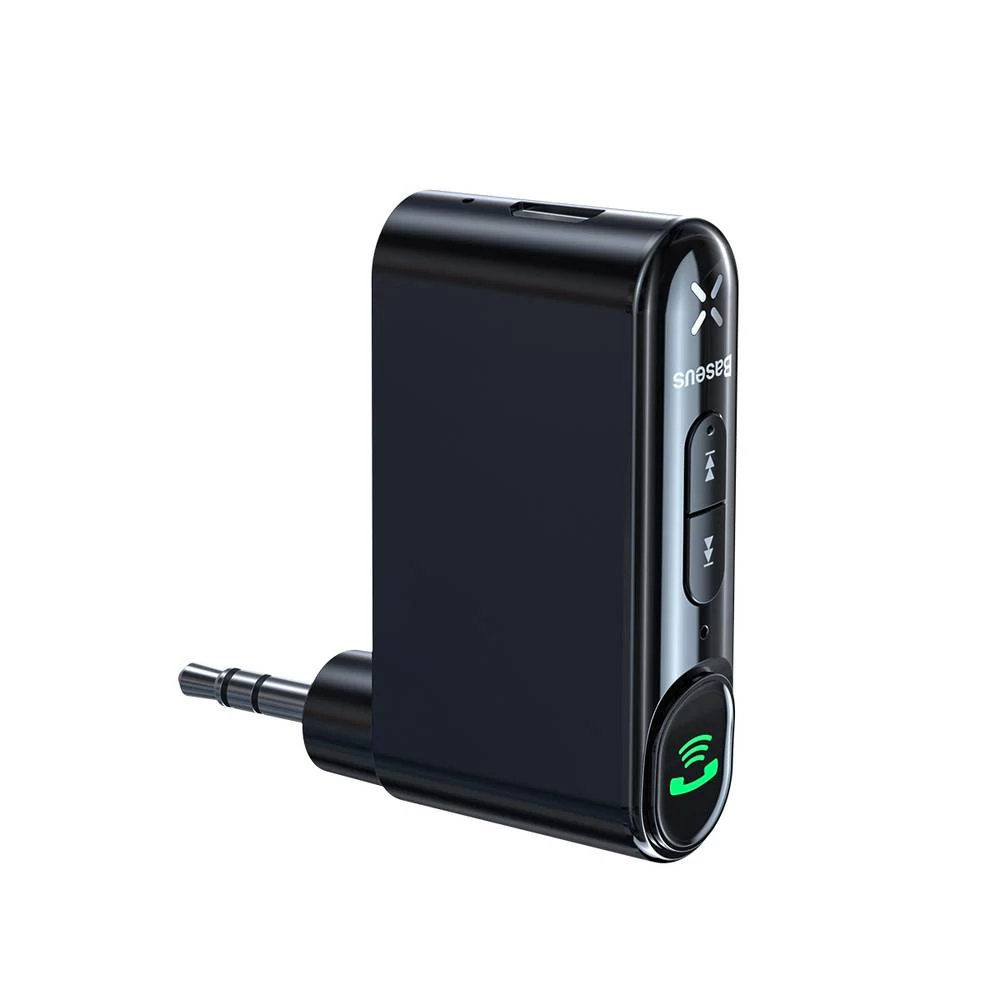Baseus Qiyin Bluetooth audio vevő AUX mini jack autórádióhoz kihangosító fekete (WXQY-01)