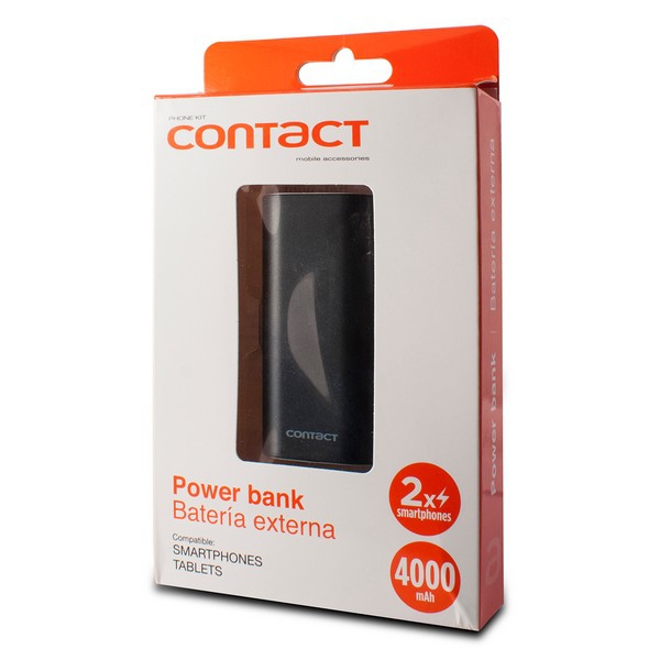Contact Mini Power Bank 4000 mAh Black