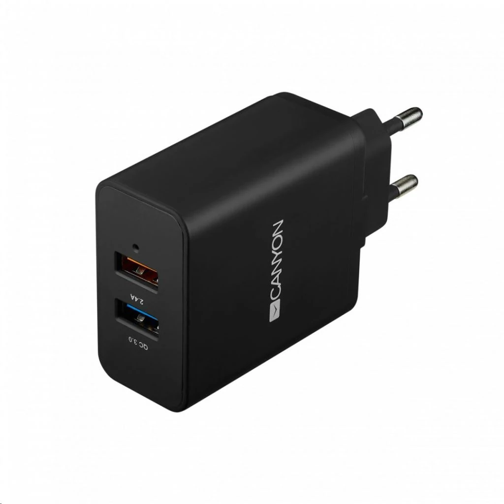 Canyon CNE-CHA07B USB hálózati töltő fekete