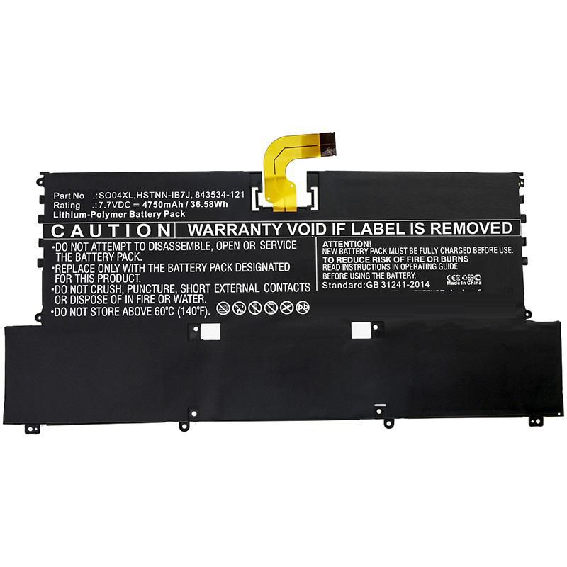 CoreParts Laptop akkumulátor HP 36.58Wh Li-Pol 7.7V 4750mAh F1D61EA#ABD, Spectre 13(2016), Spectre 13T-V000 CTO, Spectre 13T-V100, Spectre 13-V000, Spectre 13-V000NA, Spectre 13-V000NC, Spectre 13-V000ND, Spectre 13-V000NE, Spectre 13-V000NF