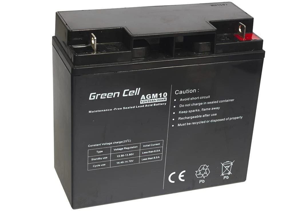 Green Cell AGM gélová batéria 12V 20Ah