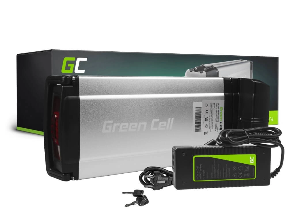Green Cell Elektromos kerékpár akkumulátor 36V 12Ah 432Wh Rear Rack E-Bike Pedelec