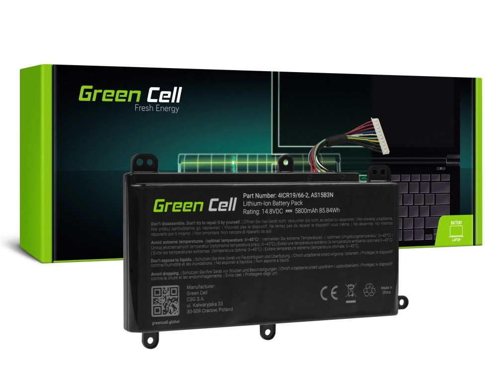 Green Cell Pro Laptop akkumulátor AS15B3N Acer Predator 15 G9-591 G9-592 G9-593 17 G9-791 G9-792 G9-793 17X GX-791 GX-792 21X