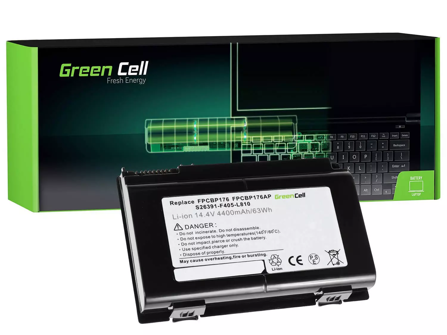 Green Cell Baterie laptop Fujitsu LifeBook E8410 E8420 E780 N7010 AH550 NH570