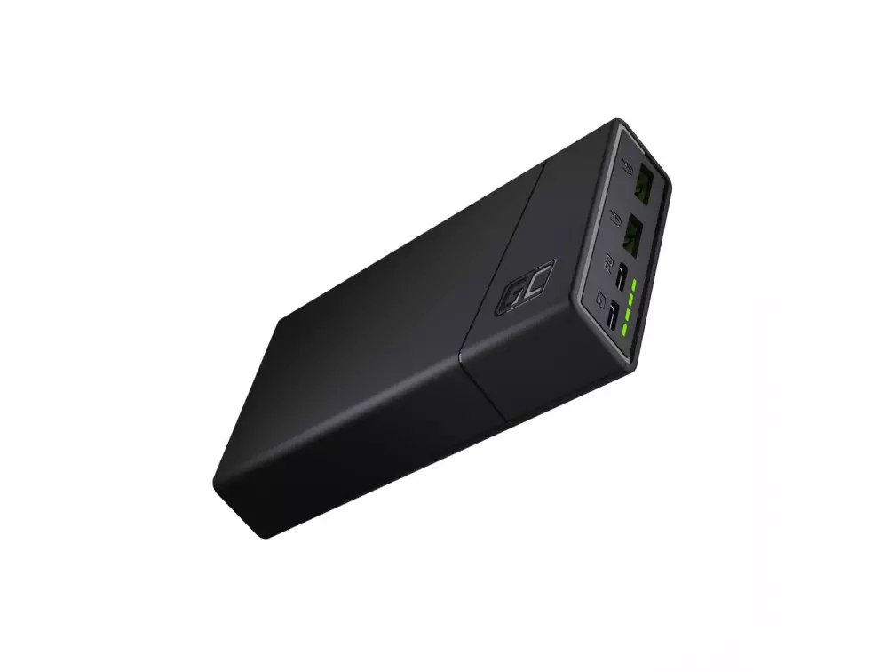 Green Cell GC PowerPlay20 PBGC03 20000mAh Banca de alimentare cu încărcare rapidă 2x USB Ultra Charge 2x USB-C PD 18W