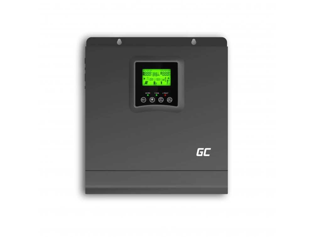 Green Cell Napelem inverter Szigetüzemű MPPT Napelem töltő 24V DC 230V AC 2000W/2000VA Tiszta színuszhullám