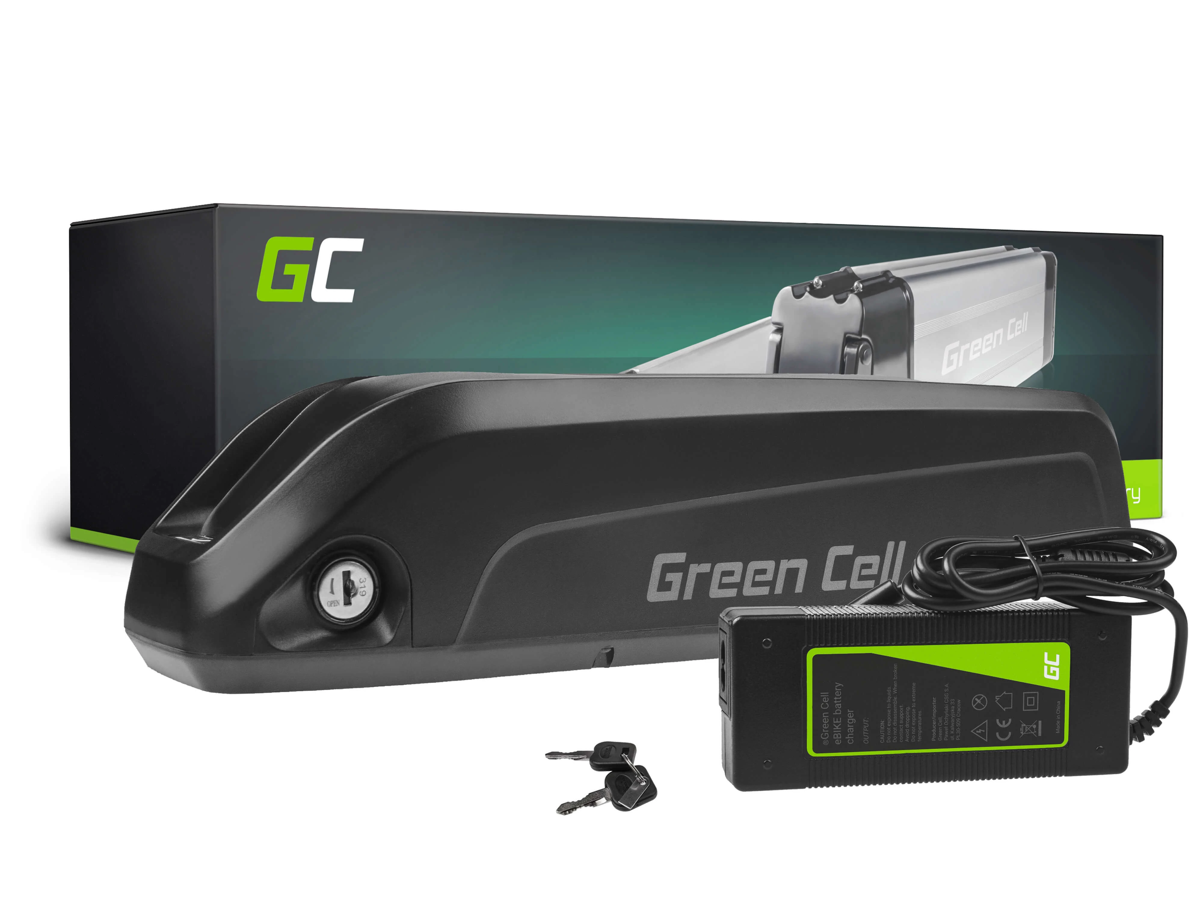 Green Cell Baterie pentru biciclete electrice 36V 10.4Ah 374.4Wh E-Bike Pedelec cu încărcător Down Tube