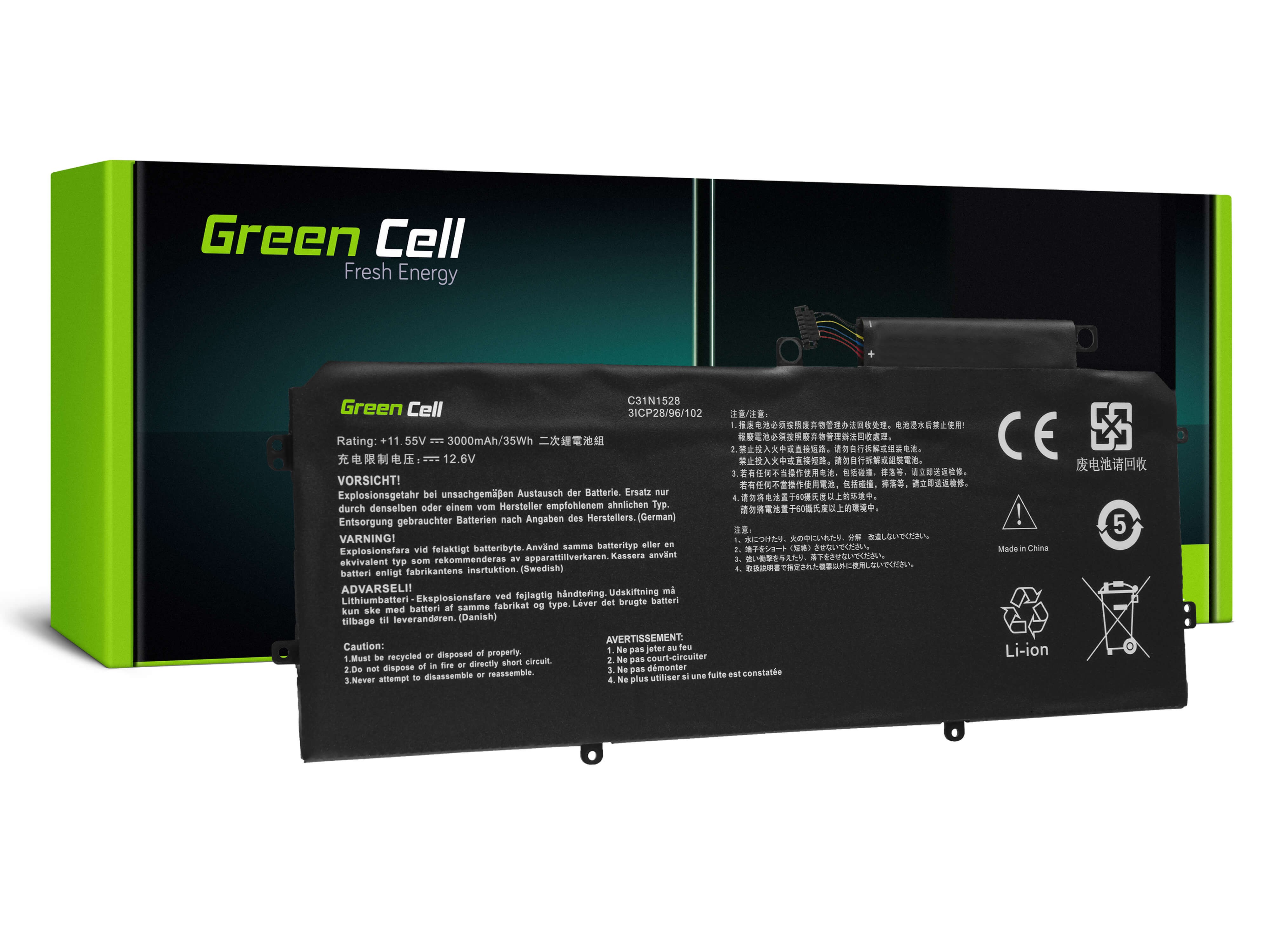 Green Cell Laptop akkumulátor C31N1528 Asus ZenBook Flip UX360C UX360CA